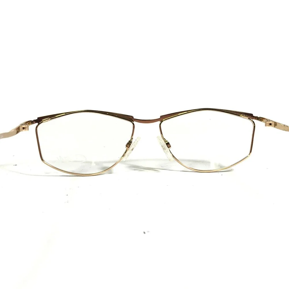 Cazal Eyeglasses Frames MOD 121 Col.840 Gold Geometric Full Wire Rim 55-16-135
